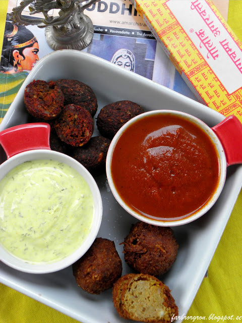 Indiskt ”blomkåls och rödbetsbollar”