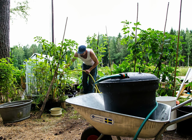 Gödselvattna enklare / ejektortank från separett