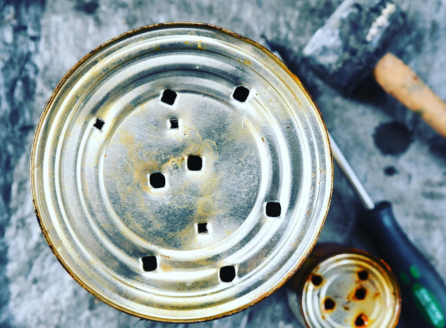 Gör egna krukor av konservburkar