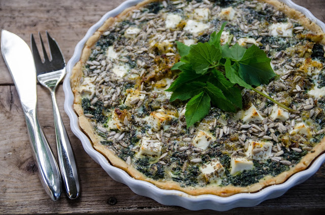 Spenat- och ogräspaj