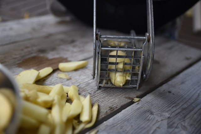 Pommes frites och farfars potatismaskin