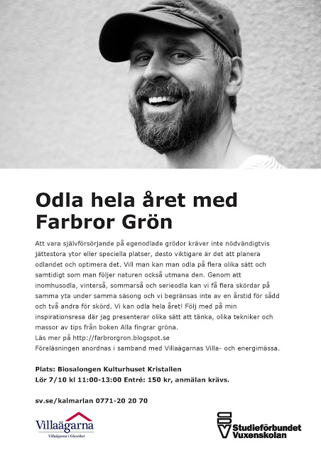 Farbror Grön i Nybro den 7 oktober ”Odla hela året”