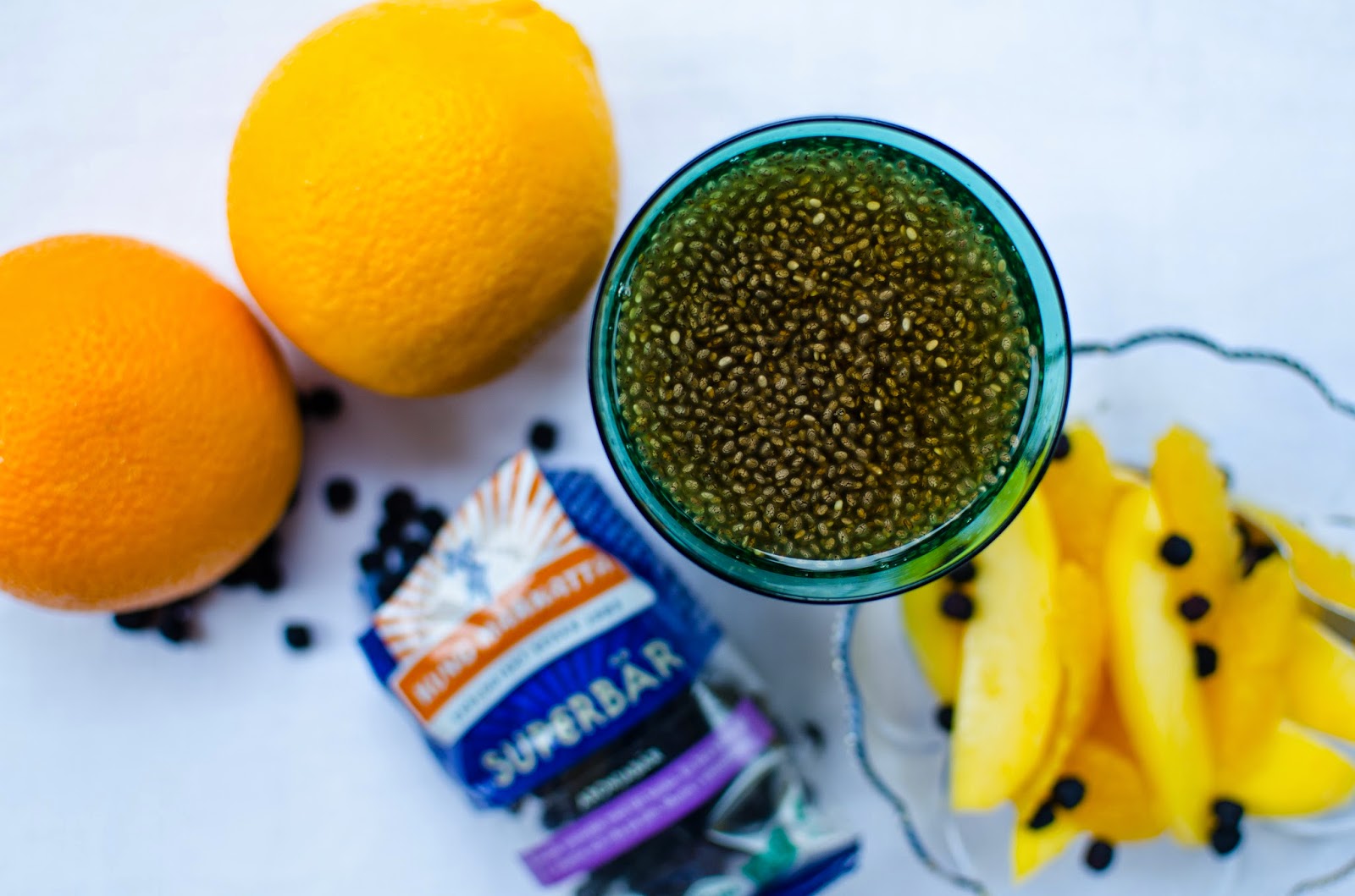 Chia fresca på äppeljuice och lime