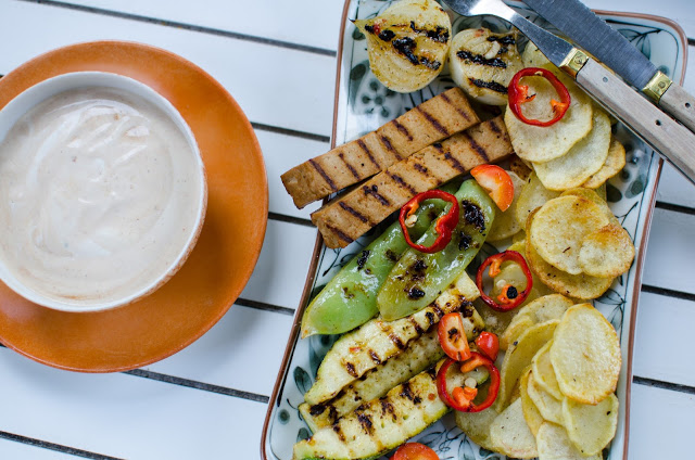 Grilltallrik med chilitofu