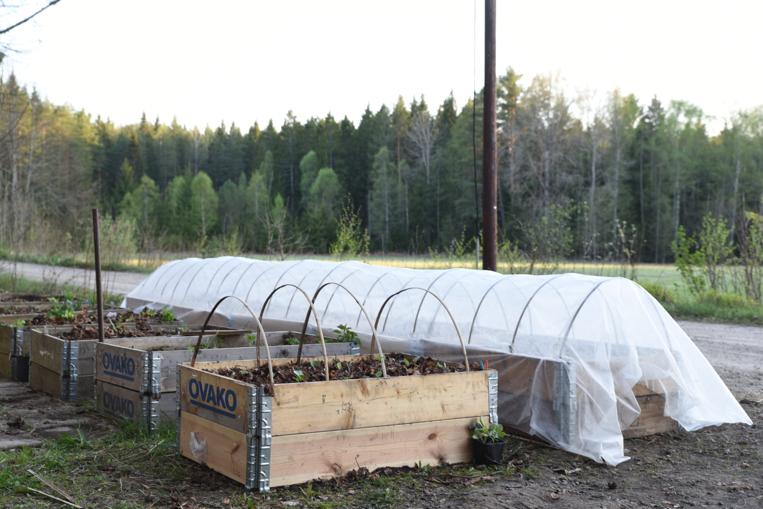 Vi gör enkla och snygga tunnlar med fiberduk