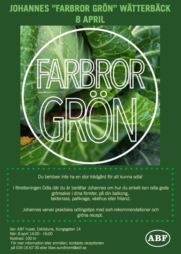 Farbror Grön i Eskilstuna söndagen den 8 april