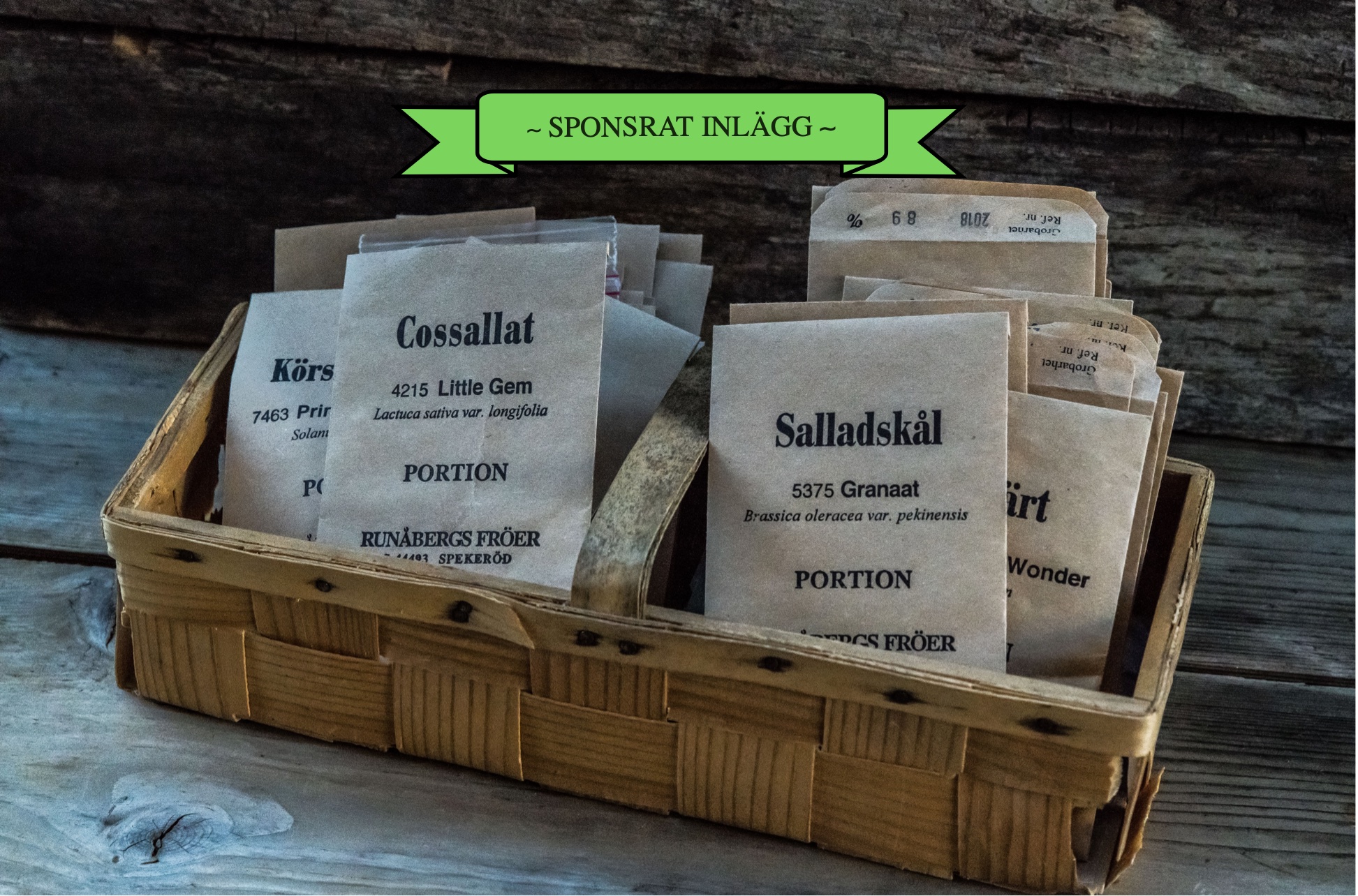 Ekologiska fröer på Nordiska Trädgårdar