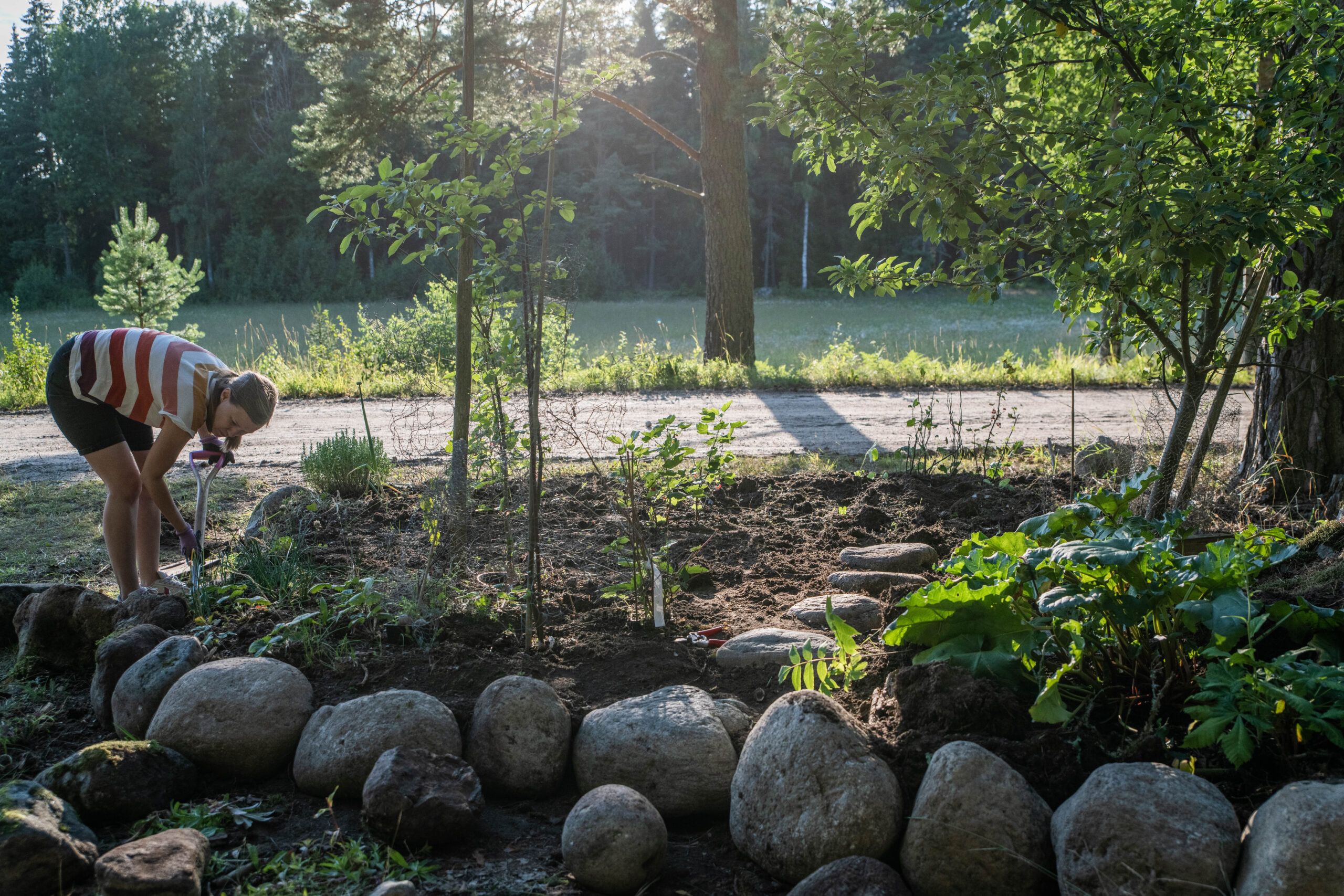 Ett nytt stenparti tar form