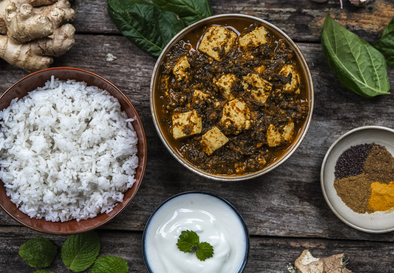Palak paneer – gryta med indisk kryddning