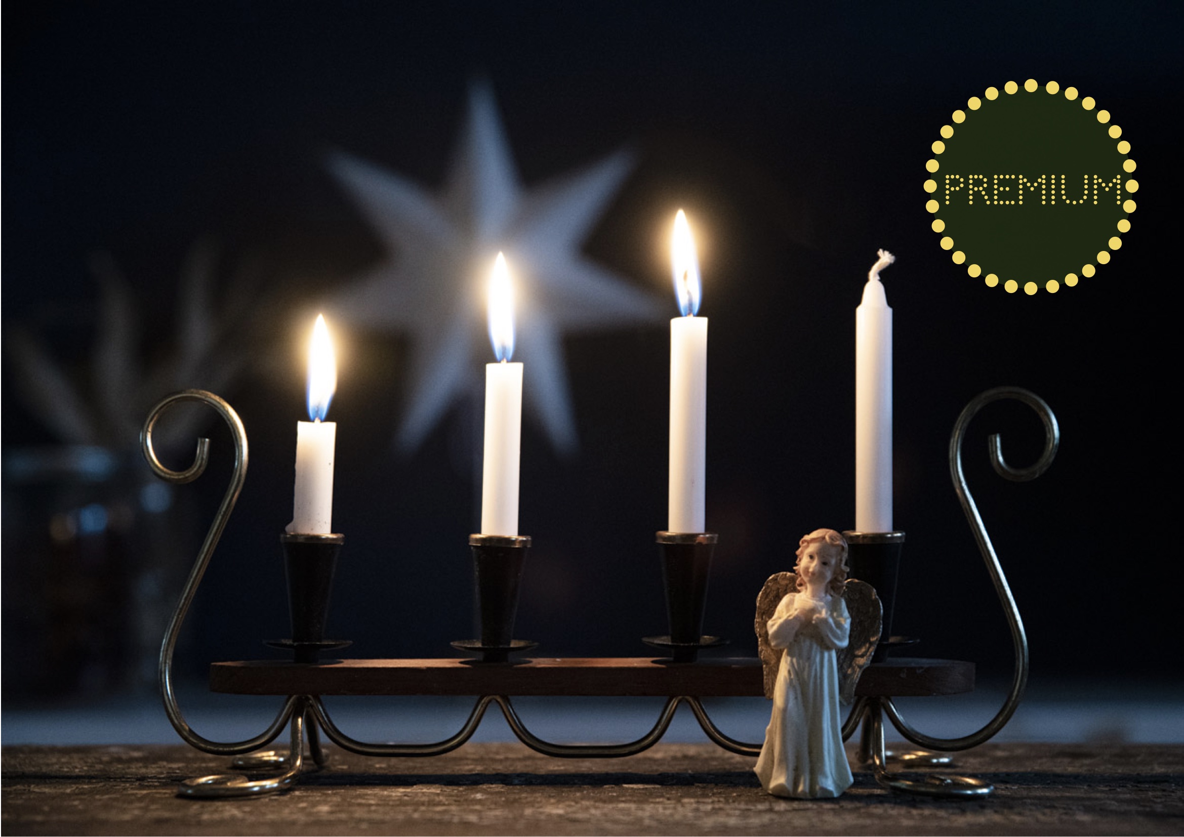 3:e advent – julpyssla krans, ljuslyktor och egna doftljus