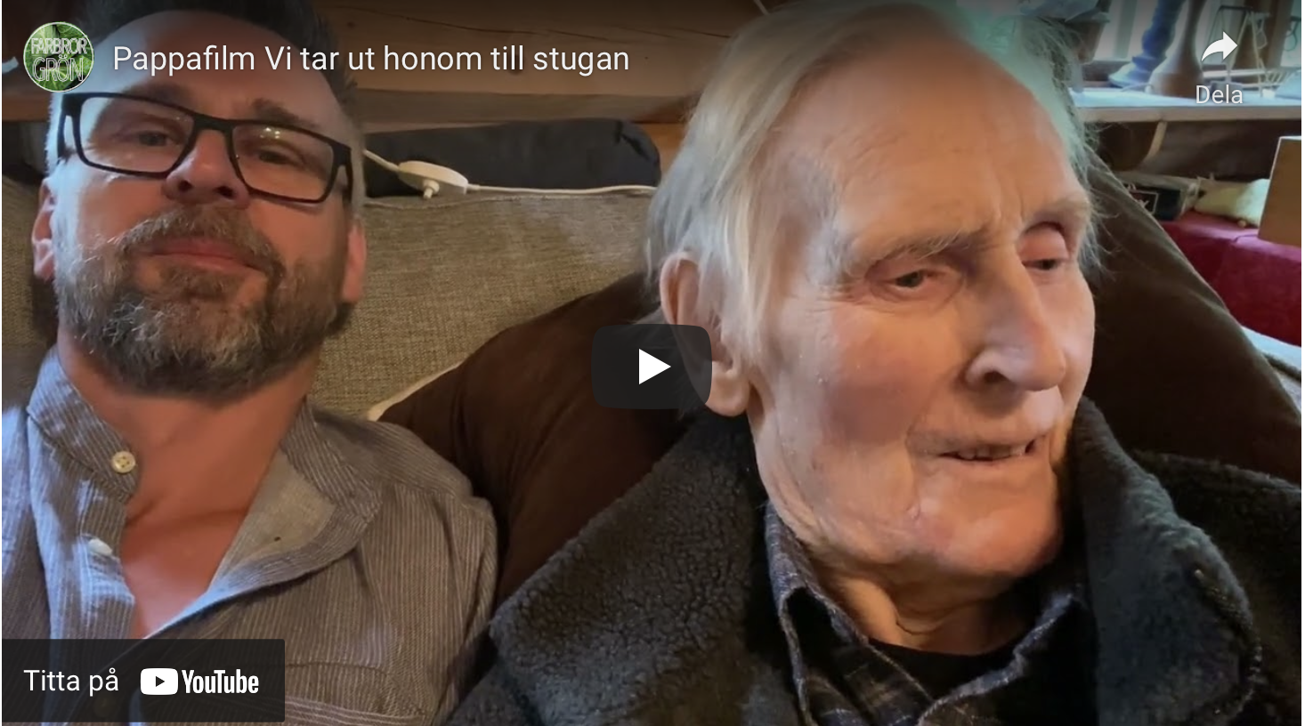Pappafilm – vi tar ut honom till stugan