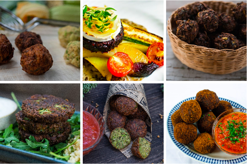 Vegetariska bollar och biffar