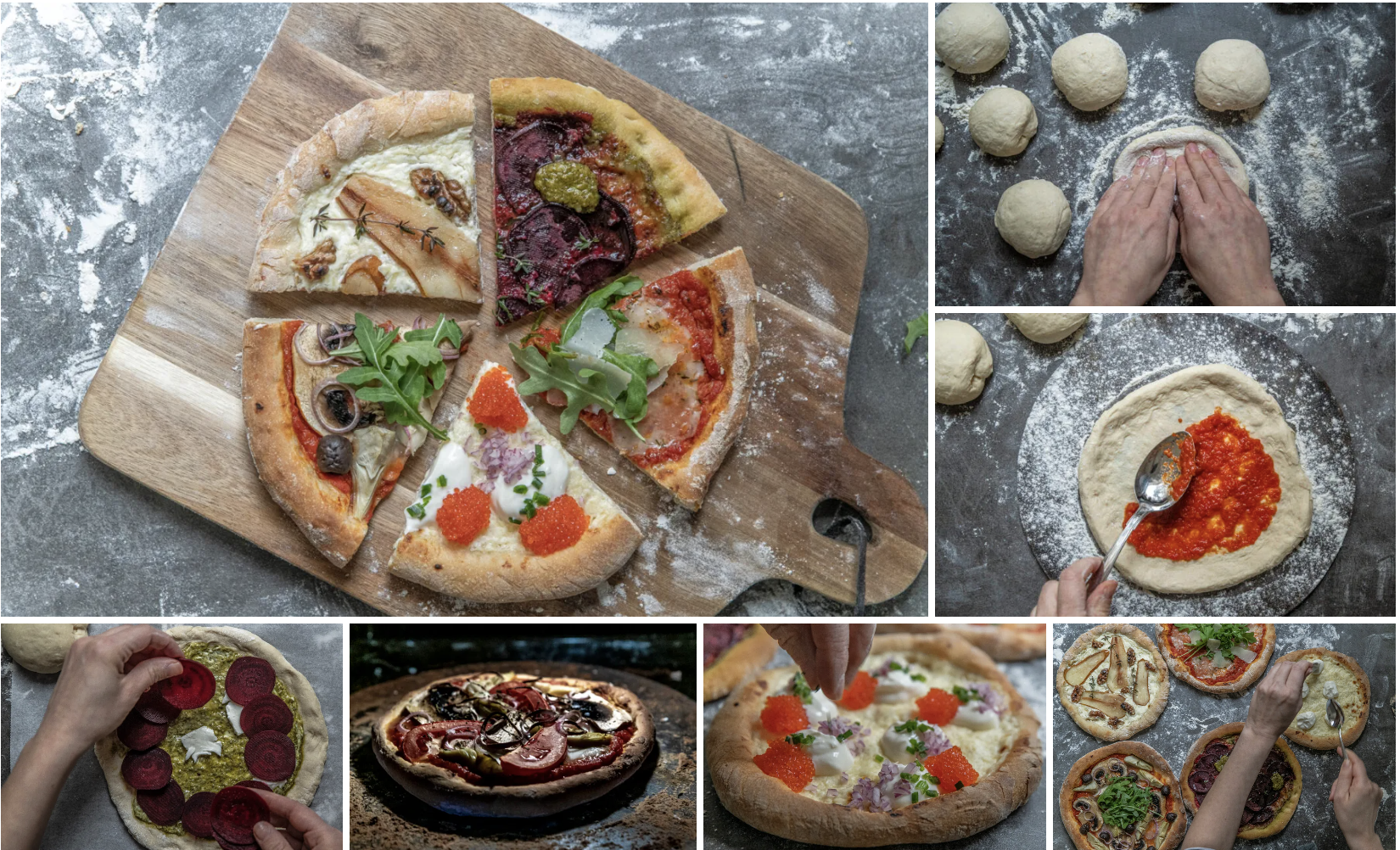 Pizza med ljust dinkelmjöl