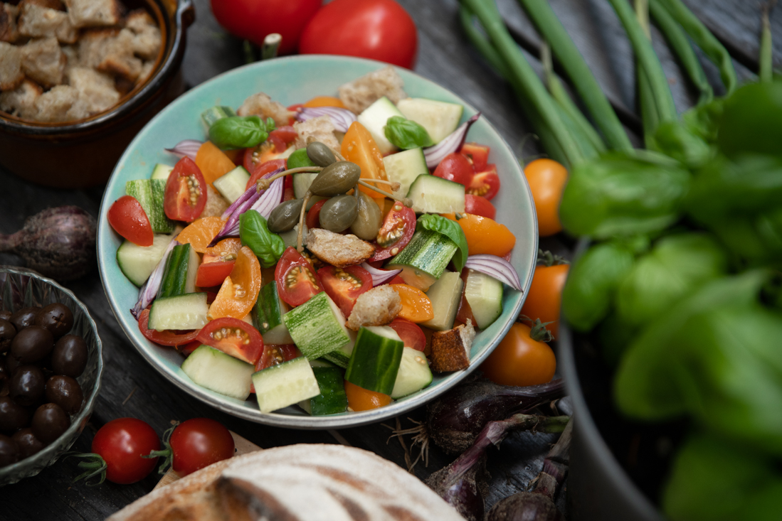 Tomatsallad – panzanella