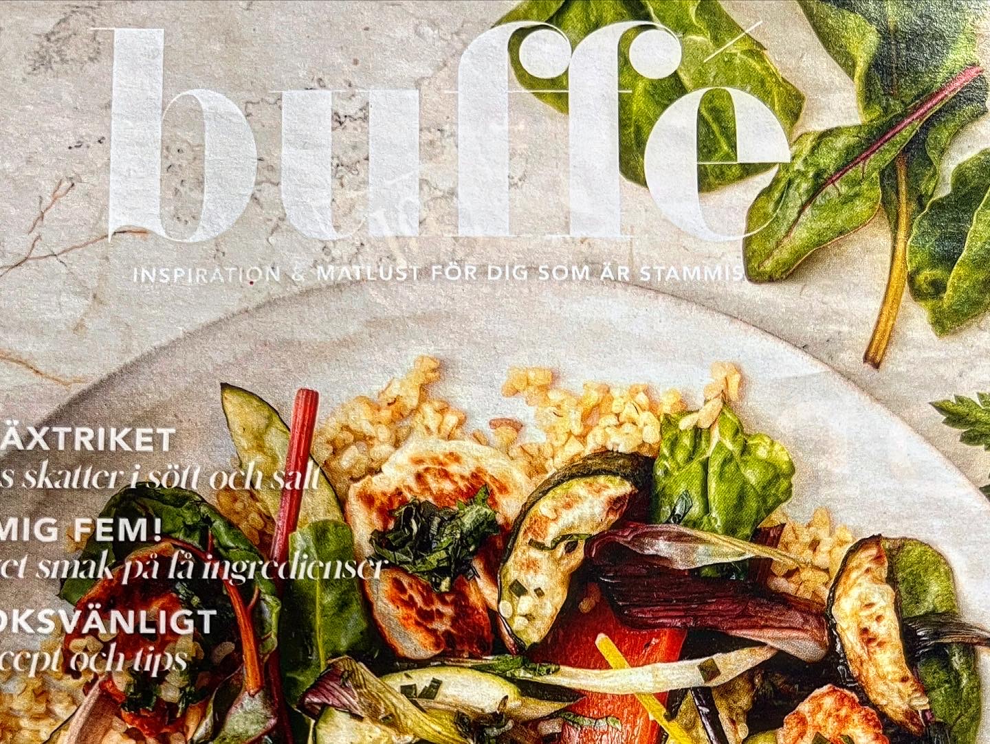 Fabror Grön i tidningen Buffé