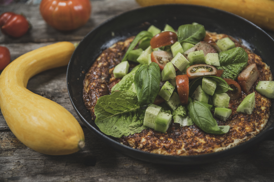 Frittata med zucchini eller squash
