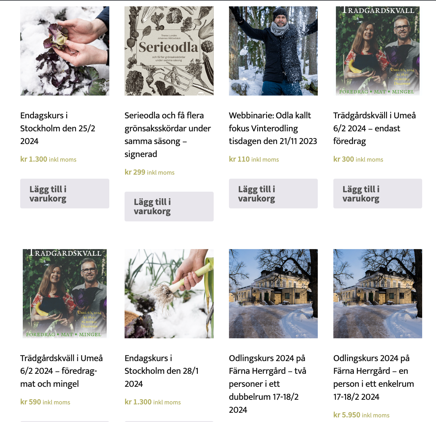 Ge dig själv eller någon annan julklappar från Farbror Grön