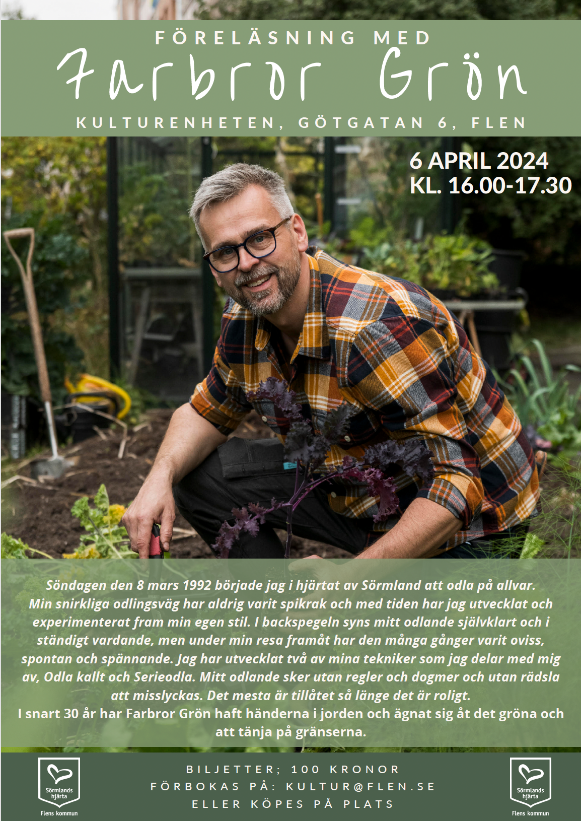 Föreläsning i Flen, Johannes hemstad !