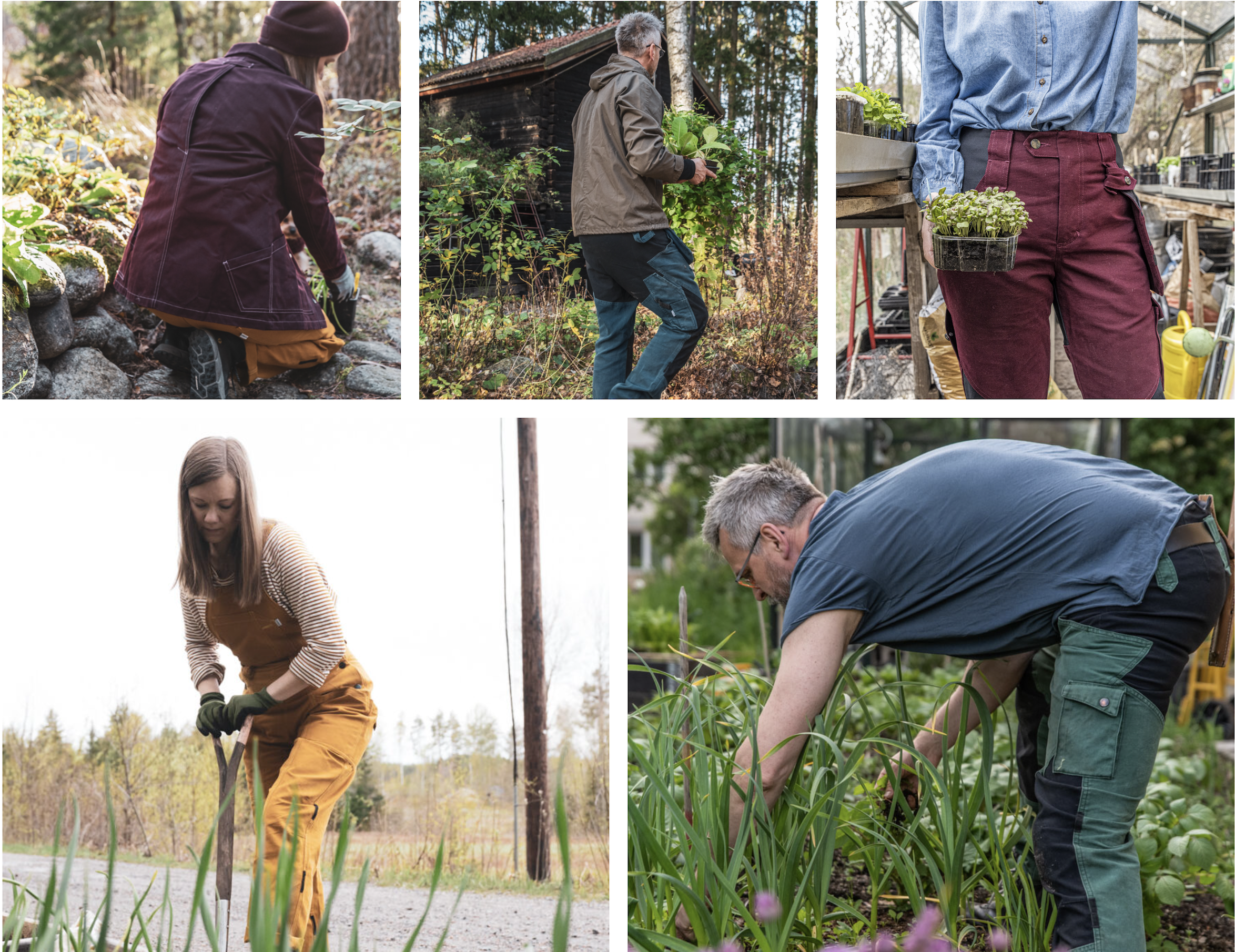Arbetskläder att leva i – året om i trädgården