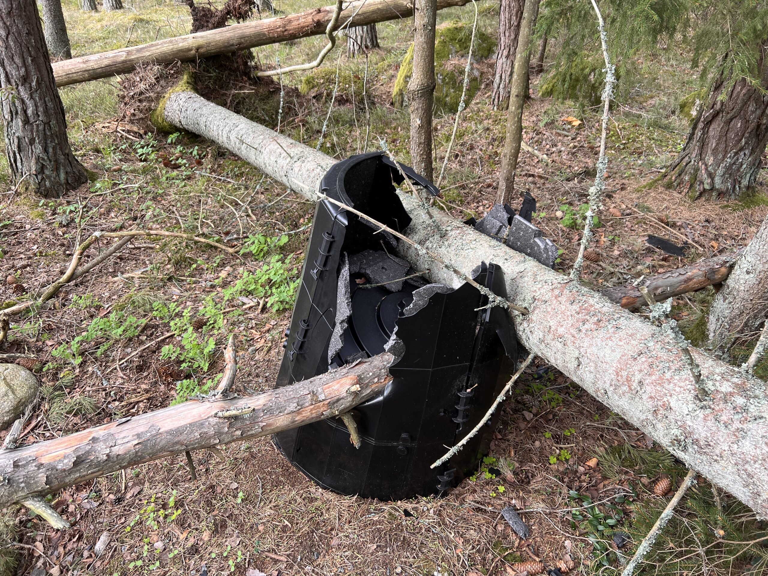 Högre makter krossade vår kompost!